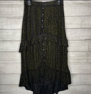 NEW American Rag Black Velvet Maxi Skirt